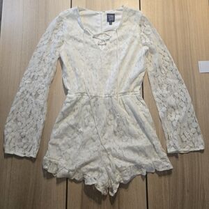 Disney Cream Lace Jumpsuit